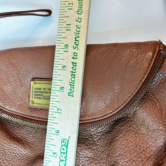 Marc By Marc Jacobs Natasha Caramel Brown Leather Classic Shoulder Crossbody Bag - Picture 13 of 15
